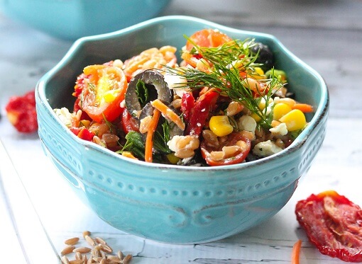 Farro Vegetable Salad