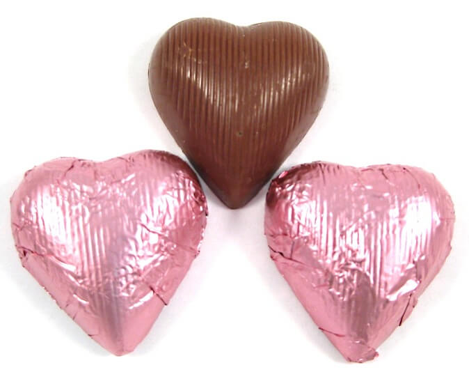 Chocolate Foil Hearts