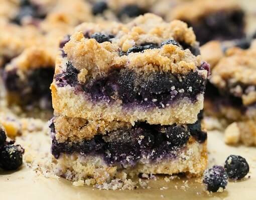 Blueberry Crumb Bars {gluten-free, vegan}