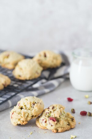Cranberry Pistachio Cookies Recipe {Gluten-Free}