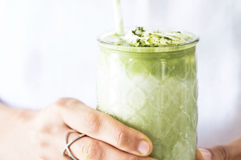 This lavish latte provides a great way to enjoy the nutritional benefits of green tea.