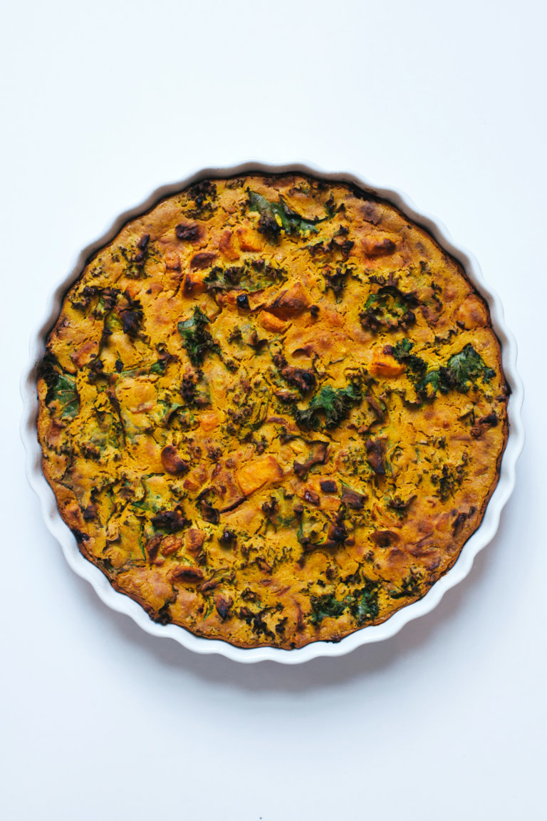 Root Vegetable Chickpea Flour "Quiche" {Vegan} The Nutty Scoop from